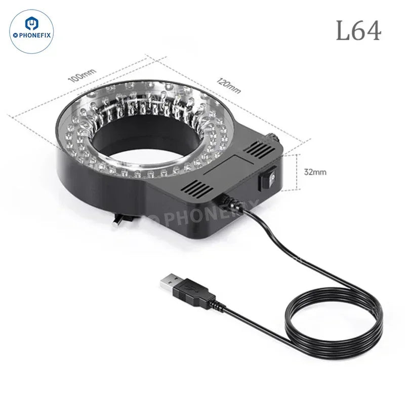 Mechanic 64 / 72 / 144 LED Microscope Ring Light Lamp