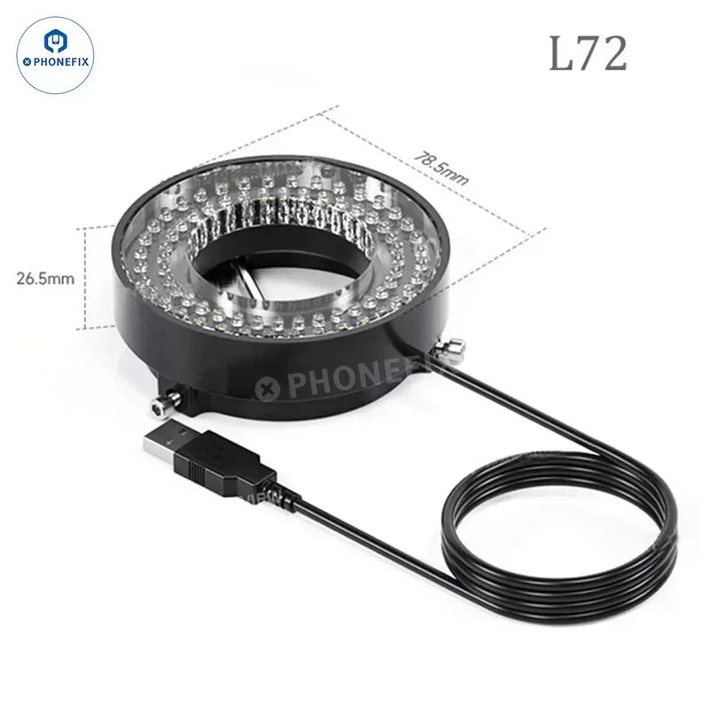 Mechanic 64 / 72 / 144 LED Microscope Ring Light Lamp